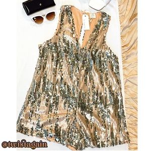 By Together Bedazzled Sleeveless Romper